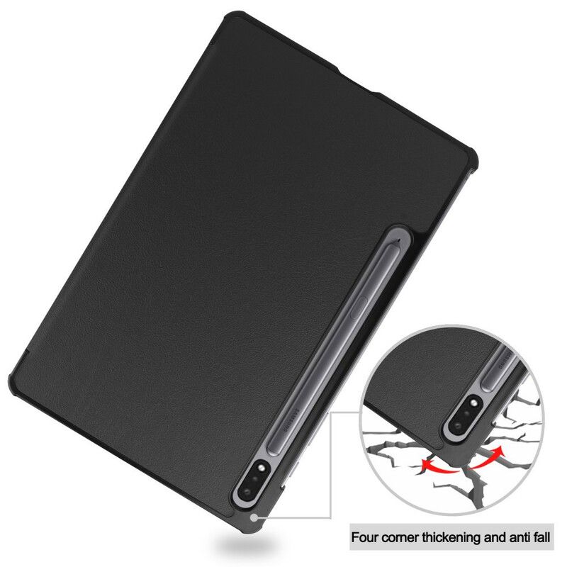 Cover Samsung Galaxy Tab S7 / Tab S8 Tri Fold Penneholder