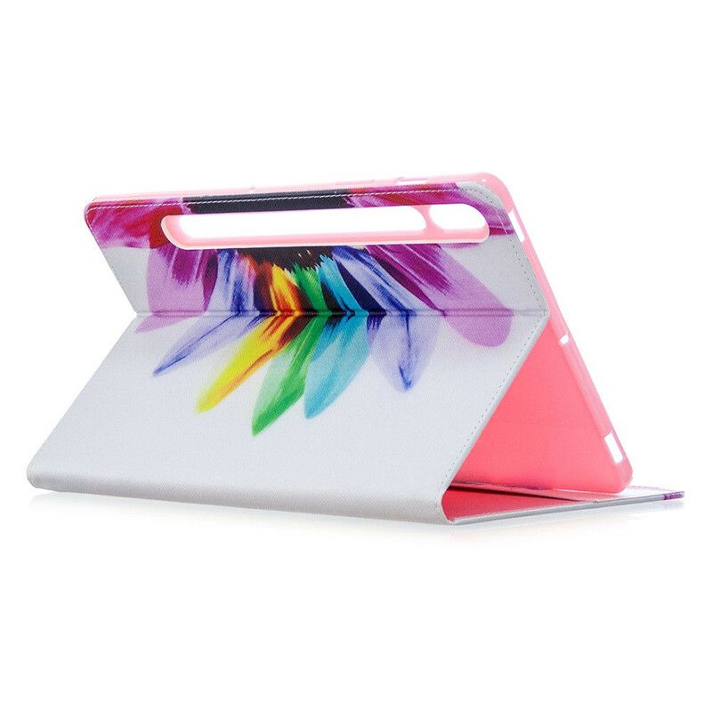 Etui Samsung Galaxy Tab S7 / Tab S8 Akvarelblomst