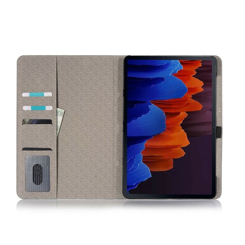 Etui Samsung Galaxy Tab S7 / Tab S8 Tekstureret