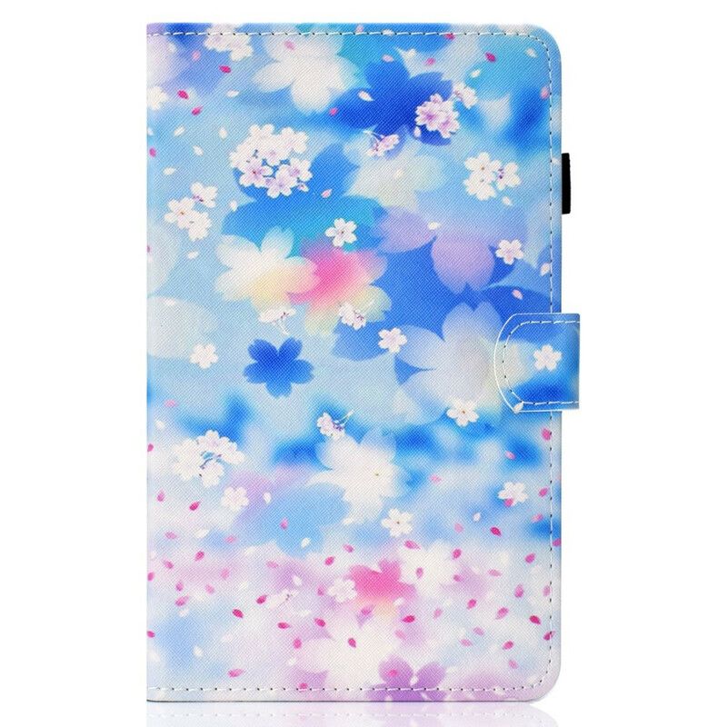 Flip Cover Samsung Galaxy Tab S7 / Tab S8 Akvarelblomster