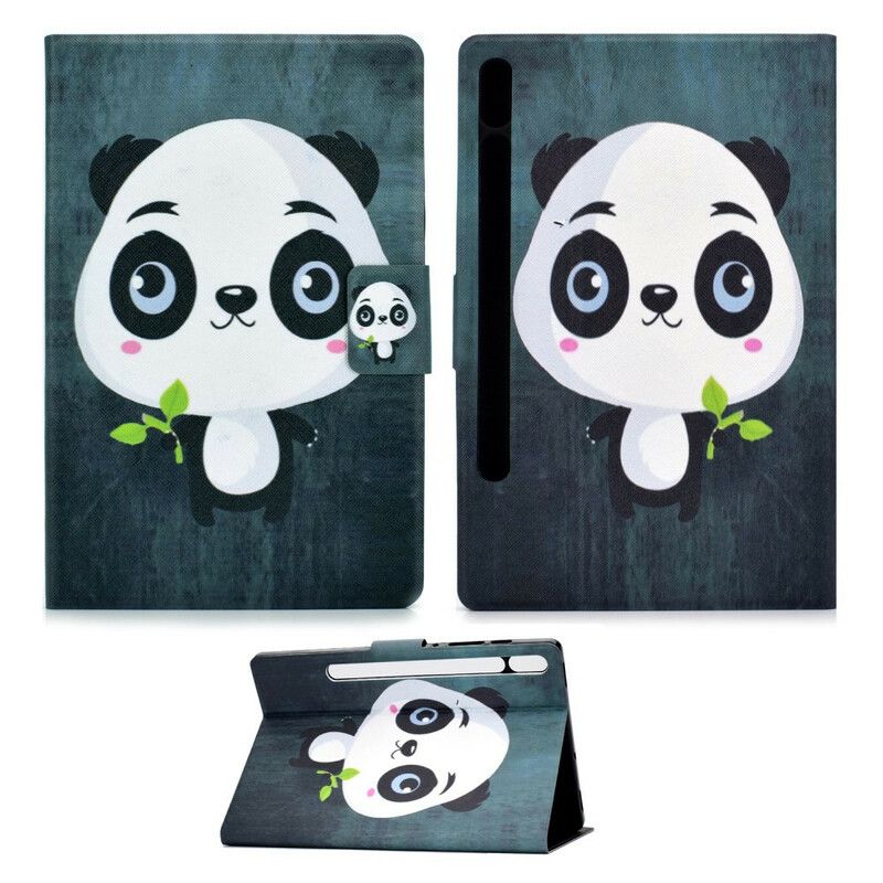 Flip Cover Samsung Galaxy Tab S7 / Tab S8 Baby Panda