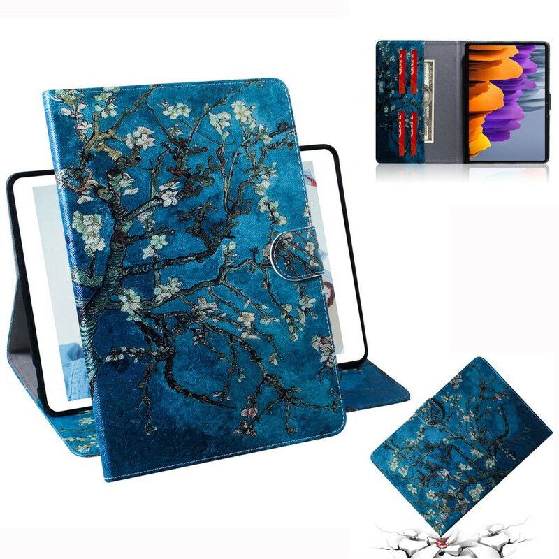 Flip Cover Samsung Galaxy Tab S7 / Tab S8 Blomstrende Grene