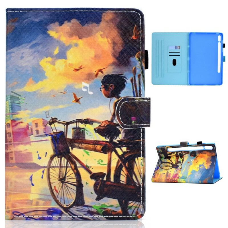 Flip Cover Samsung Galaxy Tab S7 / Tab S8 Cykel Art