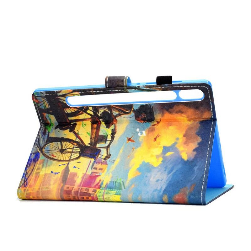 Flip Cover Samsung Galaxy Tab S7 / Tab S8 Cykel Art