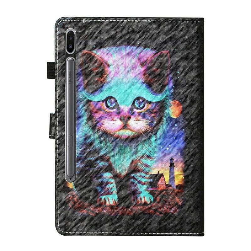 Flip Cover Samsung Galaxy Tab S7 / Tab S8 Elektrisk Kat