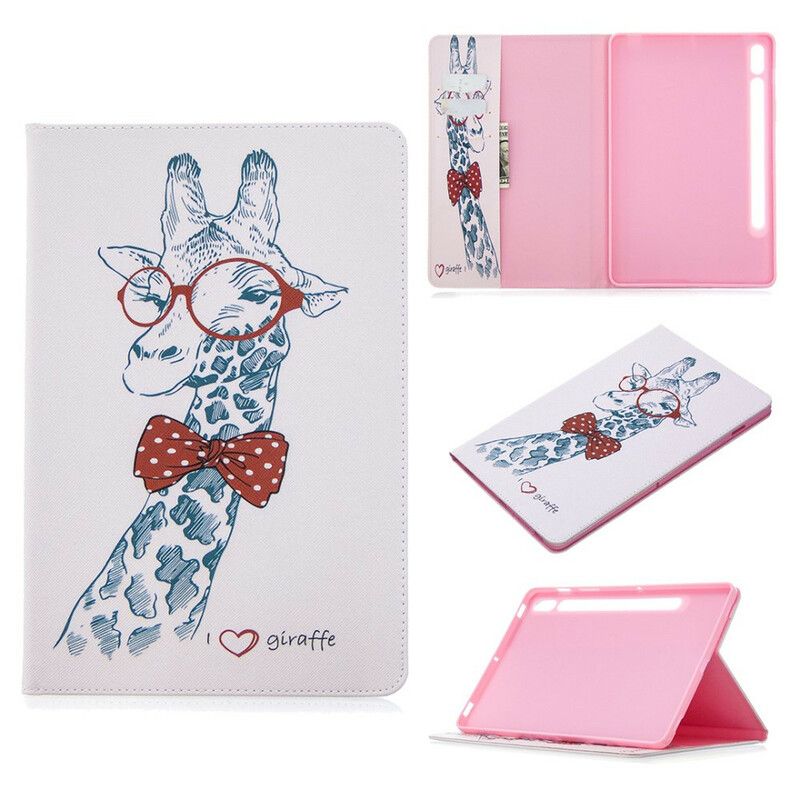 Flip Cover Samsung Galaxy Tab S7 / Tab S8 Giraftryksdesign