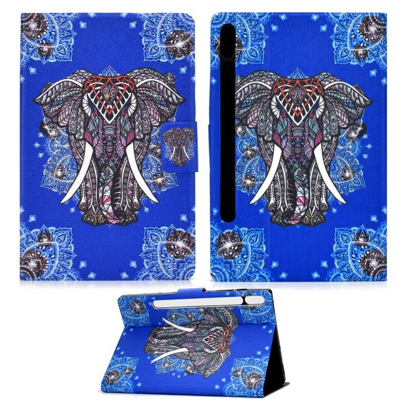 Flip Cover Samsung Galaxy Tab S7 / Tab S8 Indisk Elefant