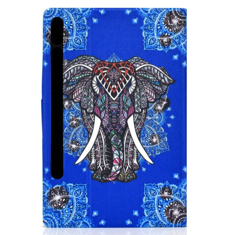 Flip Cover Samsung Galaxy Tab S7 / Tab S8 Indisk Elefant