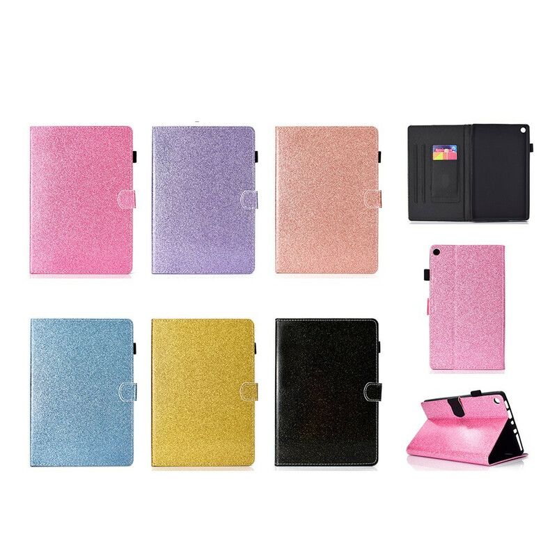 Flip Cover Samsung Galaxy Tab S7 / Tab S8 Mousserende Pailletter