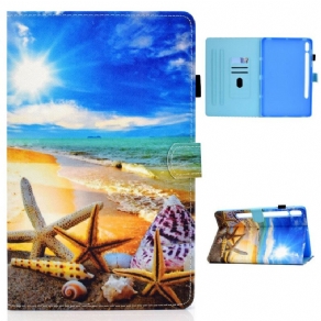 Flip Cover Samsung Galaxy Tab S7 / Tab S8 Sjov Strand