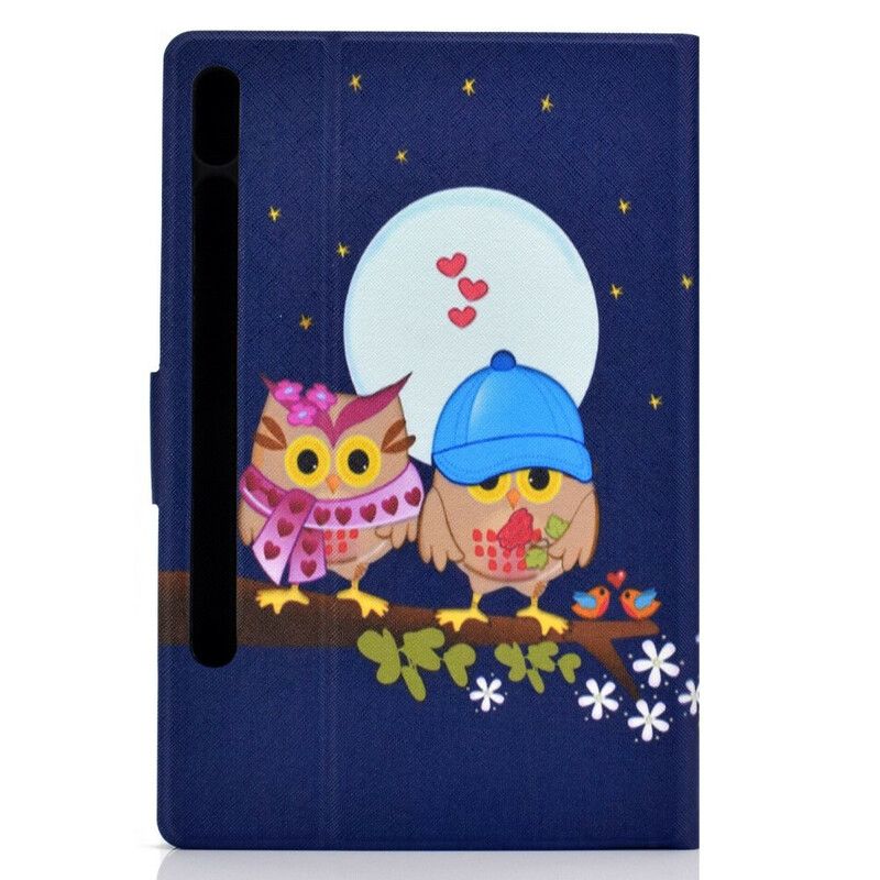 Flip Cover Samsung Galaxy Tab S7 / Tab S8 Sjove Ugler