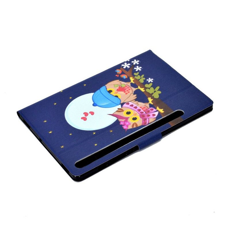 Flip Cover Samsung Galaxy Tab S7 / Tab S8 Sjove Ugler