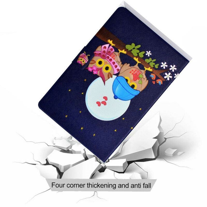 Flip Cover Samsung Galaxy Tab S7 / Tab S8 Sjove Ugler