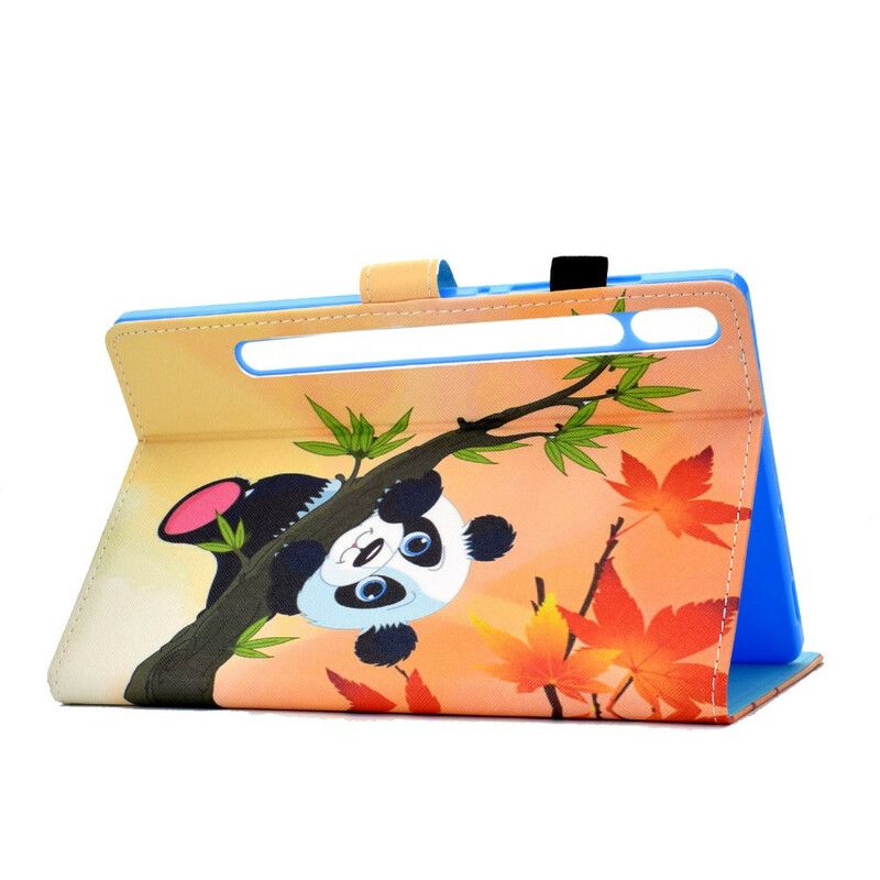 Flip Cover Samsung Galaxy Tab S7 / Tab S8 Sød Panda