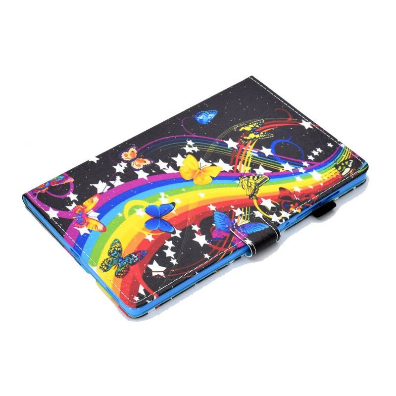 Flip Cover Samsung Galaxy Tab S7 / Tab S8 Sommerfugle Sommerfugl