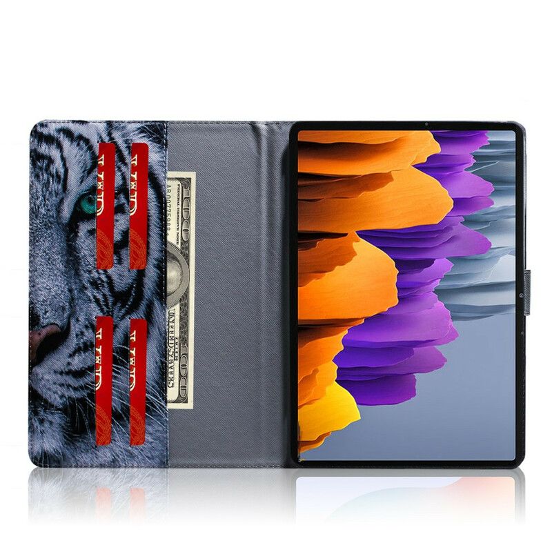 Flip Cover Samsung Galaxy Tab S7 / Tab S8 Tigerhoved