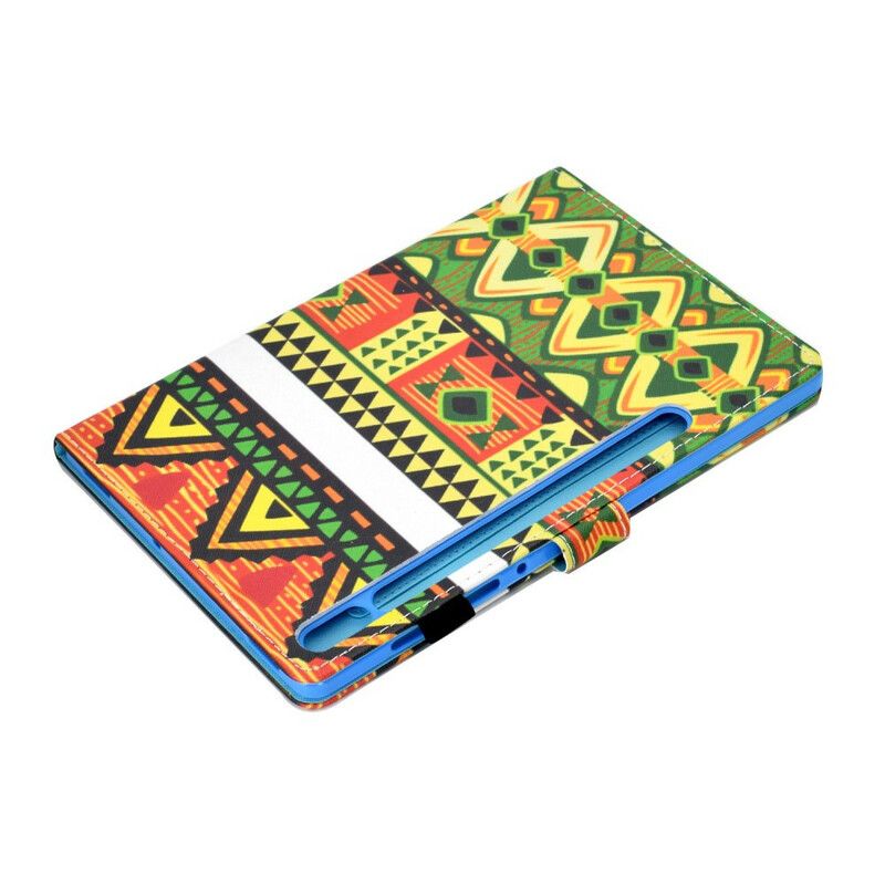 Læder Cover Samsung Galaxy Tab S7 / Tab S8 Aztekisk