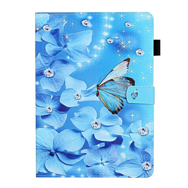 Læder Cover Samsung Galaxy Tab S7 / Tab S8 Blomster