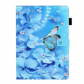 Læder Cover Samsung Galaxy Tab S7 / Tab S8 Blomster