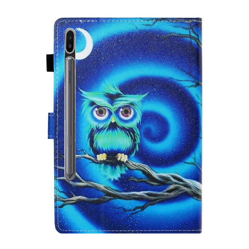 Læder Cover Samsung Galaxy Tab S7 / Tab S8 Sjove Ugle