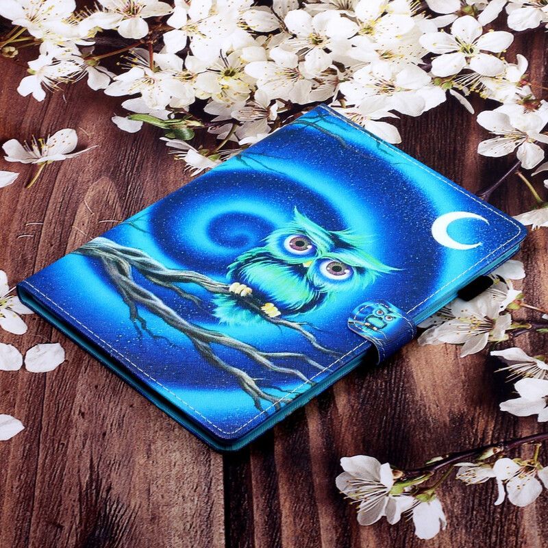 Læder Cover Samsung Galaxy Tab S7 / Tab S8 Sjove Ugle