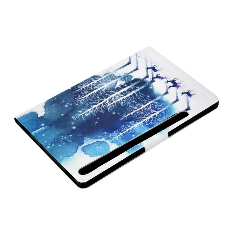 Læder Cover Samsung Galaxy Tab S7 / Tab S8 Vinter