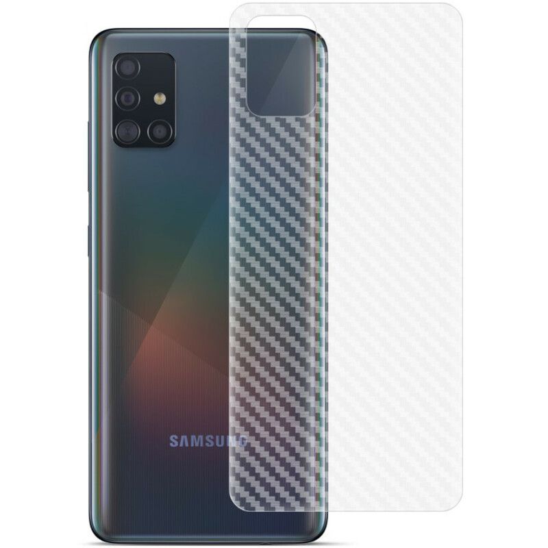 Bagbeskyttelsesfilm Til Samsung Galaxy A51 Carbon Style Imak