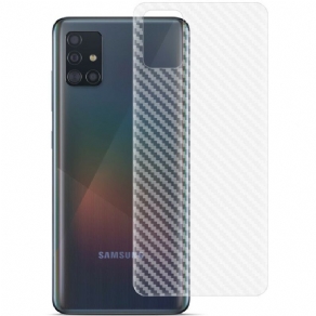 Bagbeskyttelsesfilm Til Samsung Galaxy A51 Carbon Style Imak