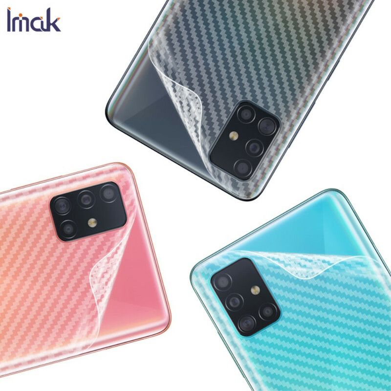 Bagbeskyttelsesfilm Til Samsung Galaxy A51 Carbon Style Imak