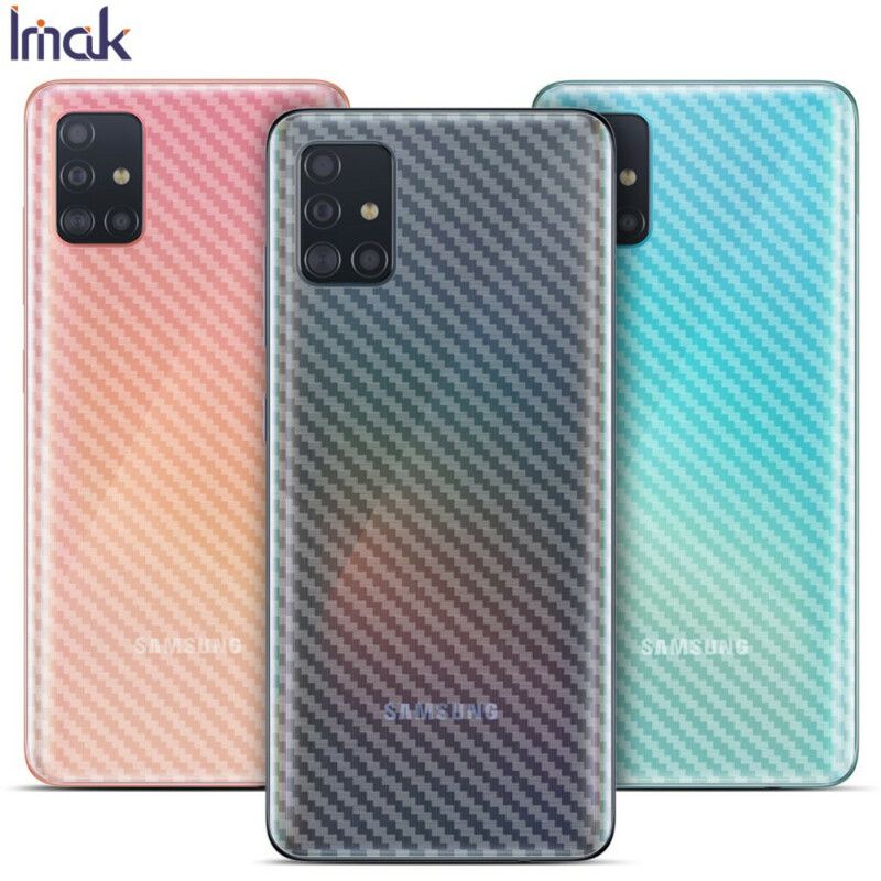 Bagbeskyttelsesfilm Til Samsung Galaxy A51 Carbon Style Imak