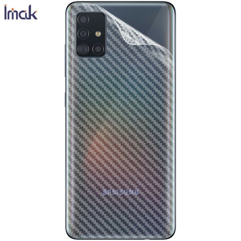 Bagbeskyttelsesfilm Til Samsung Galaxy A51 Carbon Style Imak