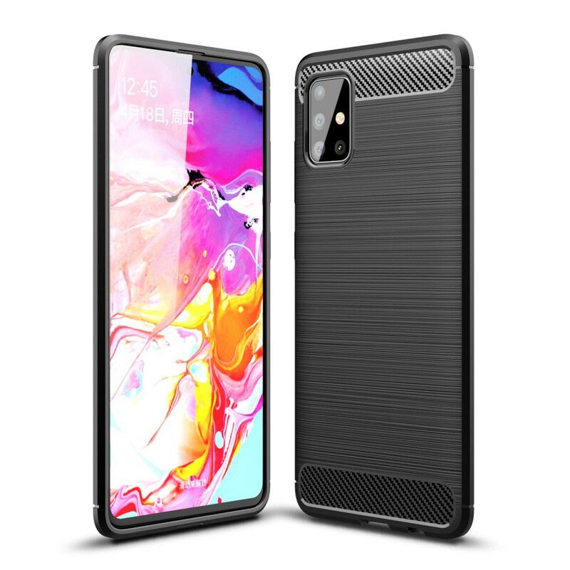 Cover Samsung Galaxy A51 Børstet Kulfiber