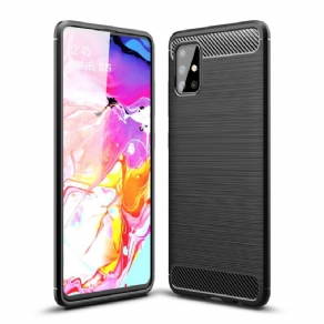 Cover Samsung Galaxy A51 Børstet Kulfiber