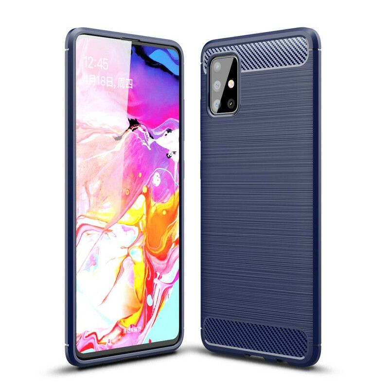 Cover Samsung Galaxy A51 Børstet Kulfiber