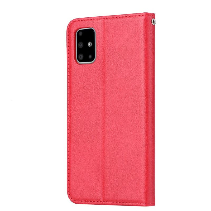 Cover Samsung Galaxy A51 Flip Cover Faux Læder Kortholder