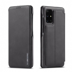 Cover Samsung Galaxy A51 Flip Cover Lc.imeeke Lædereffekt