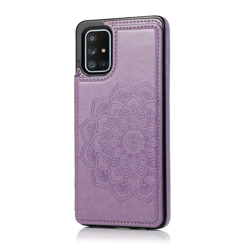 Cover Samsung Galaxy A51 Mandala Print Card Holder