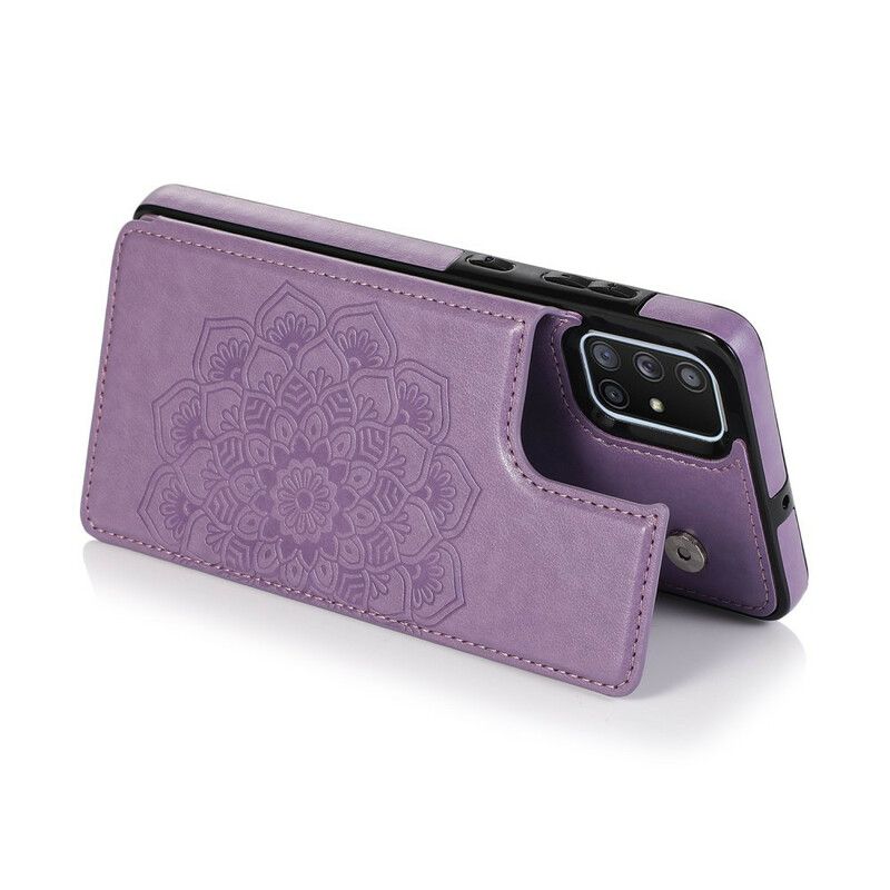 Cover Samsung Galaxy A51 Mandala Print Card Holder