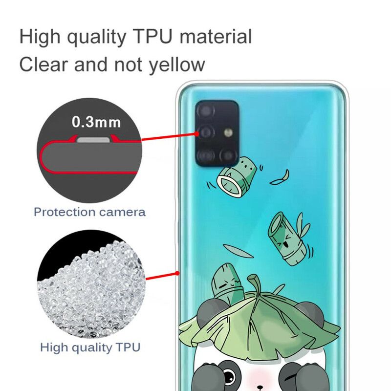 Cover Samsung Galaxy A51 Panda Jonglør