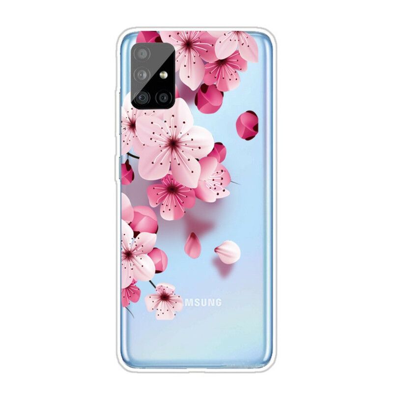 Cover Samsung Galaxy A51 Små Lyserøde Blomster