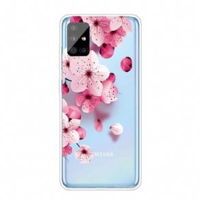 Cover Samsung Galaxy A51 Små Lyserøde Blomster