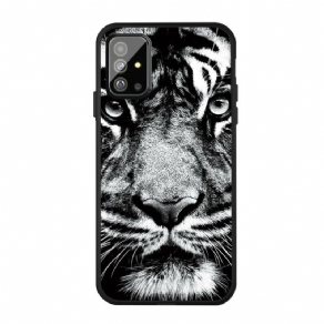 Cover Samsung Galaxy A51 Sort Og Hvid Tiger