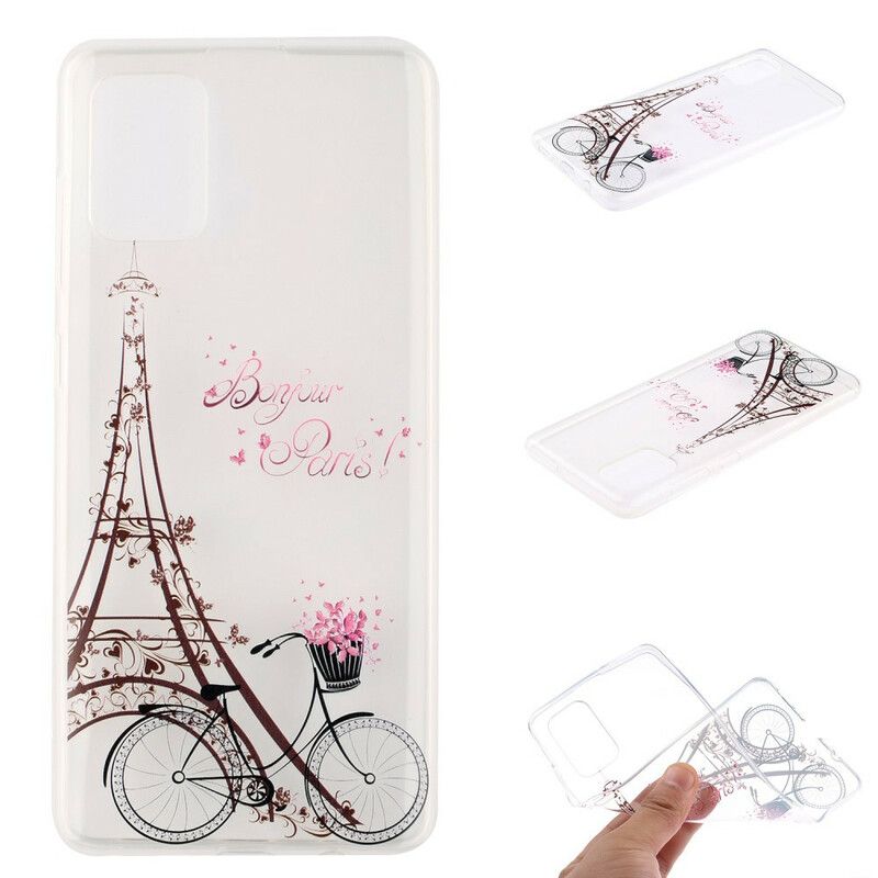 Cover Samsung Galaxy A51 Transparent Bonjour Paris