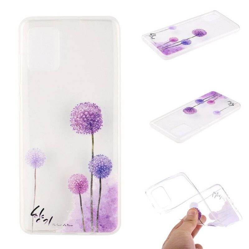 Cover Samsung Galaxy A51 Transparente Farverige Mælkebøtter