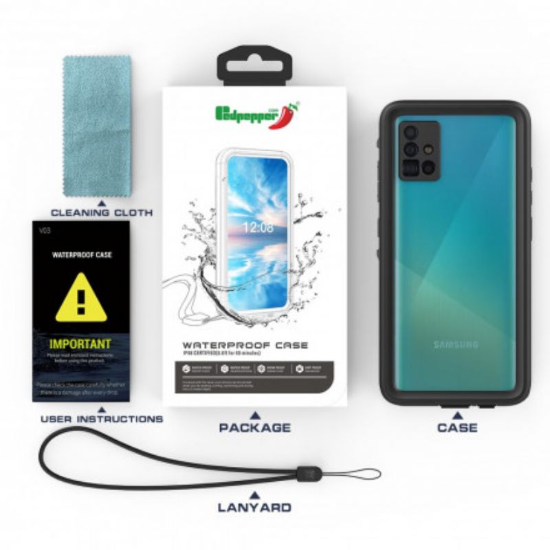 Cover Samsung Galaxy A51 Vandtæt 2m Redpepper