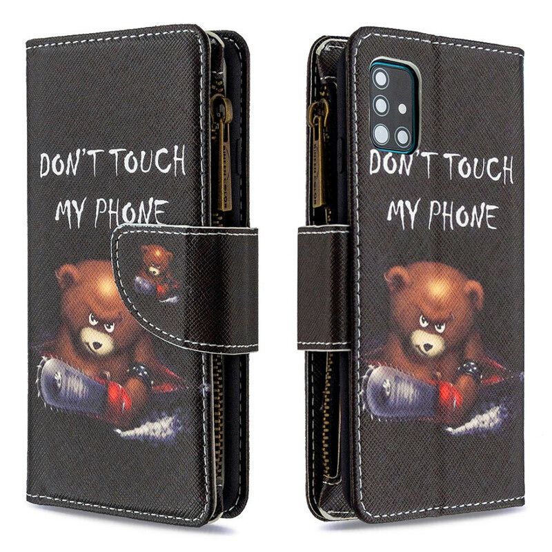 Flip Cover Samsung Galaxy A51 Bear Lynlåslomme