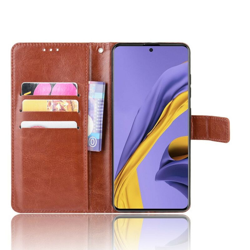 Flip Cover Samsung Galaxy A51 Flashy Imiteret Læder