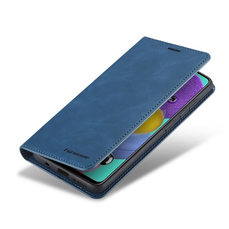 Flip Cover Samsung Galaxy A51 Lædereffekt Forwenw