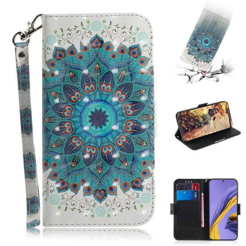 Flip Cover Samsung Galaxy A51 Med Snor Masterful Strappy Mandala