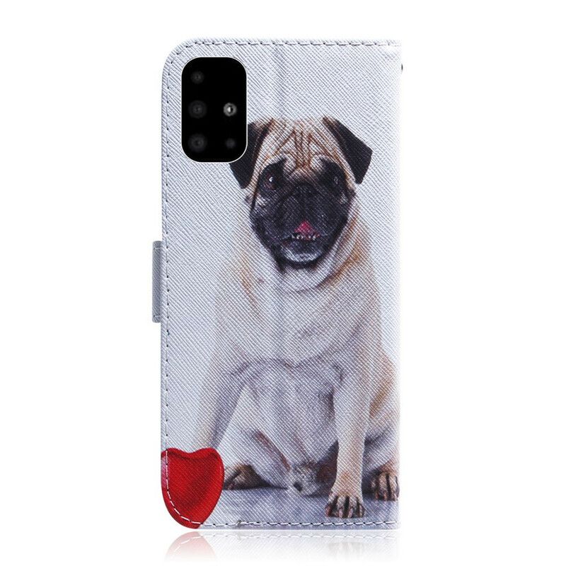 Flip Cover Samsung Galaxy A51 Pug Dog